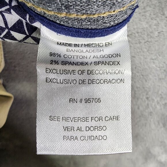 Mens Beige Iron Co. Denim Jeans Straight Leg Cotton Spandex Stretch Size 36x30 - Picture 4 of 11